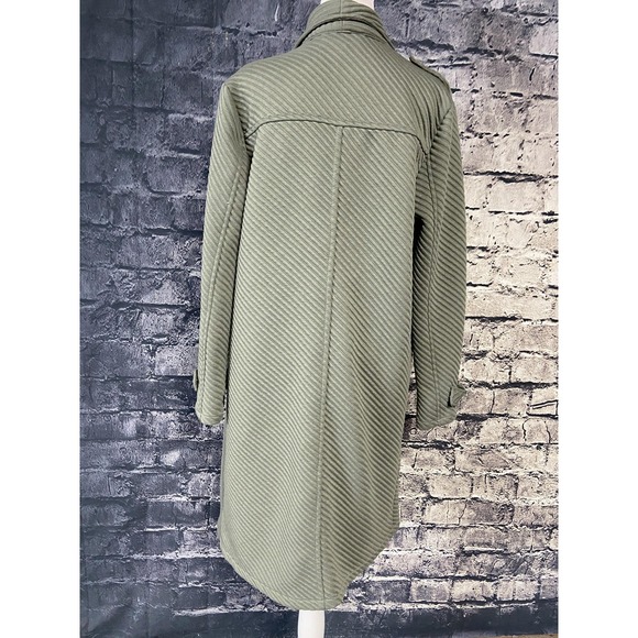 BB Dakota Steve Madden Coat Womens Large Waterfall Collar Long Jacket Pockets - Picture 4 of 14